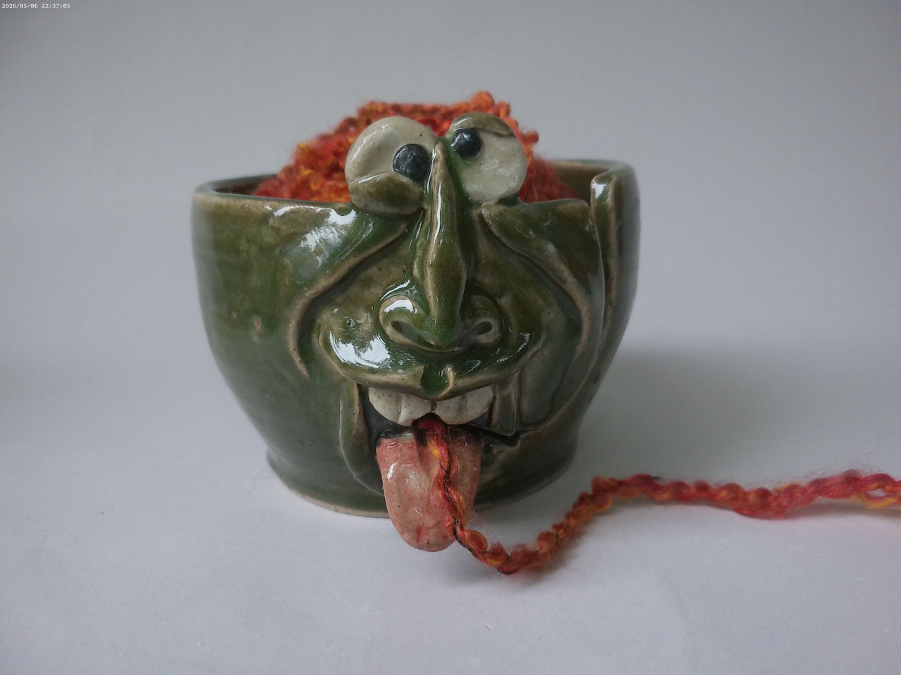 Raspberry Hook Yarn Bowl