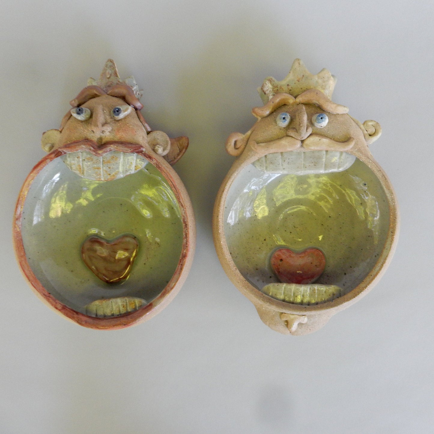 King & Queen Big Mouth Bowls