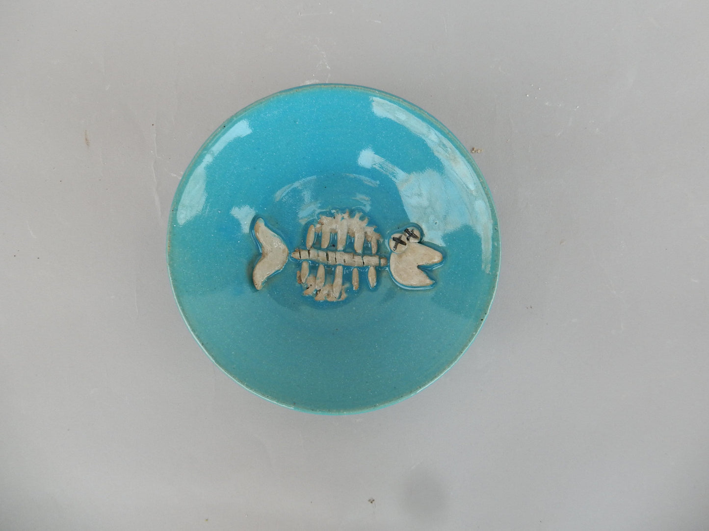 Trinket Bowl with Fish Bone