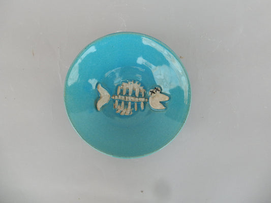 Trinket Bowl with Fish Bone