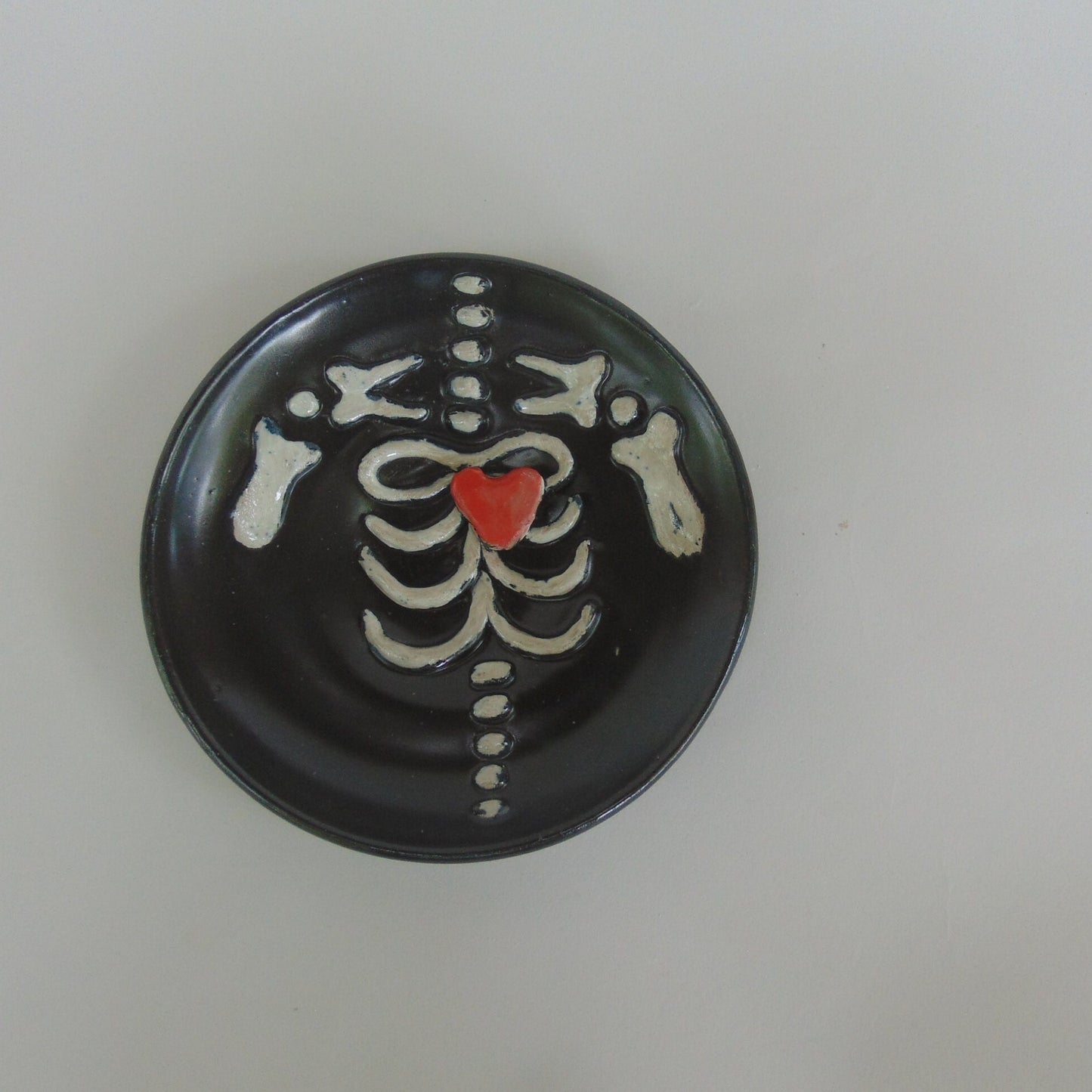 Skeleton Heart Relief Bowl