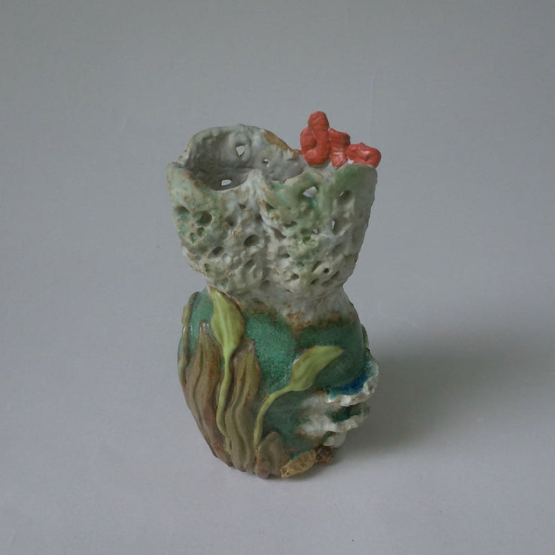 Coral Goddess Vase