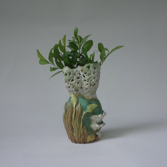 Coral Goddess Vase