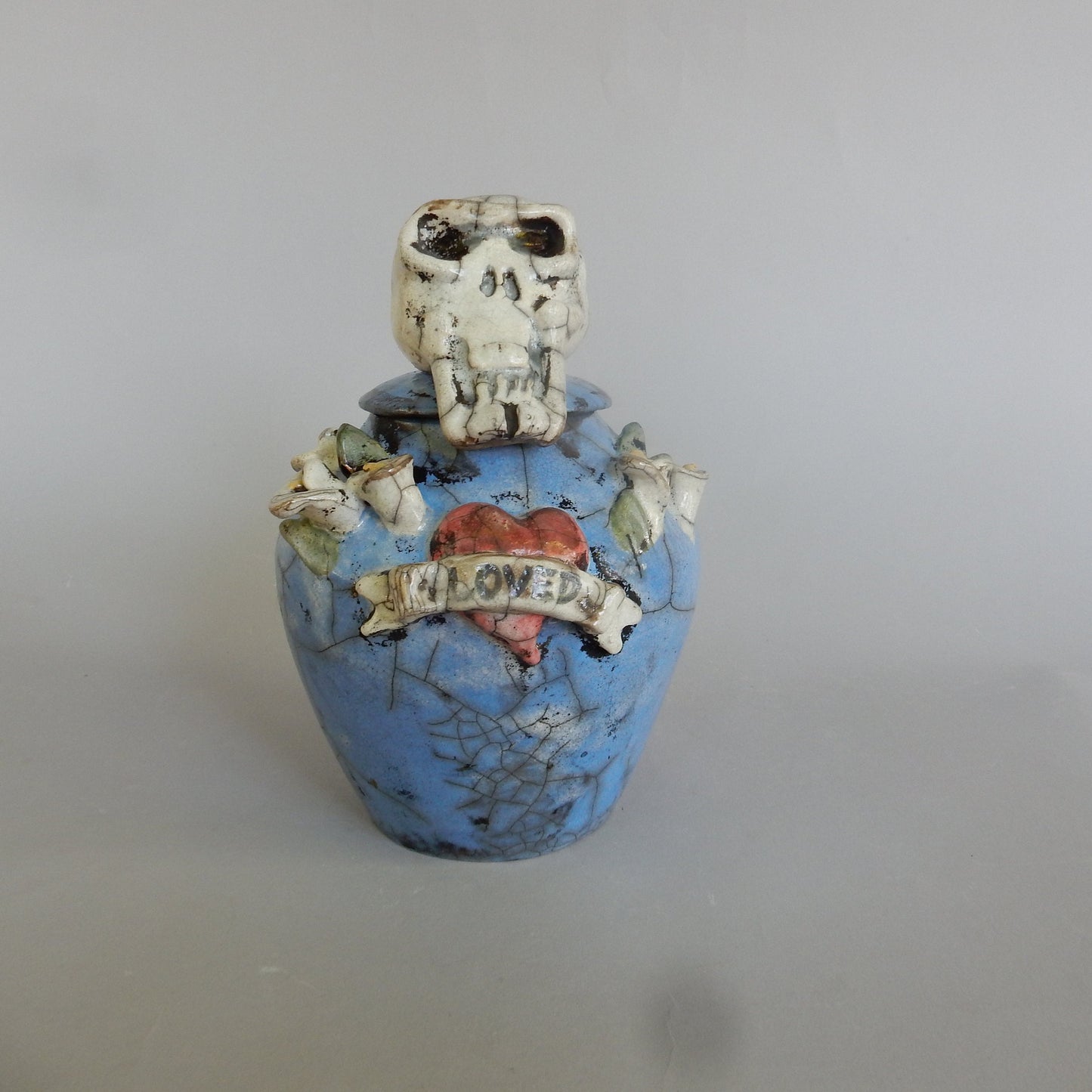 Skeleton Urn - Loved with Lilies