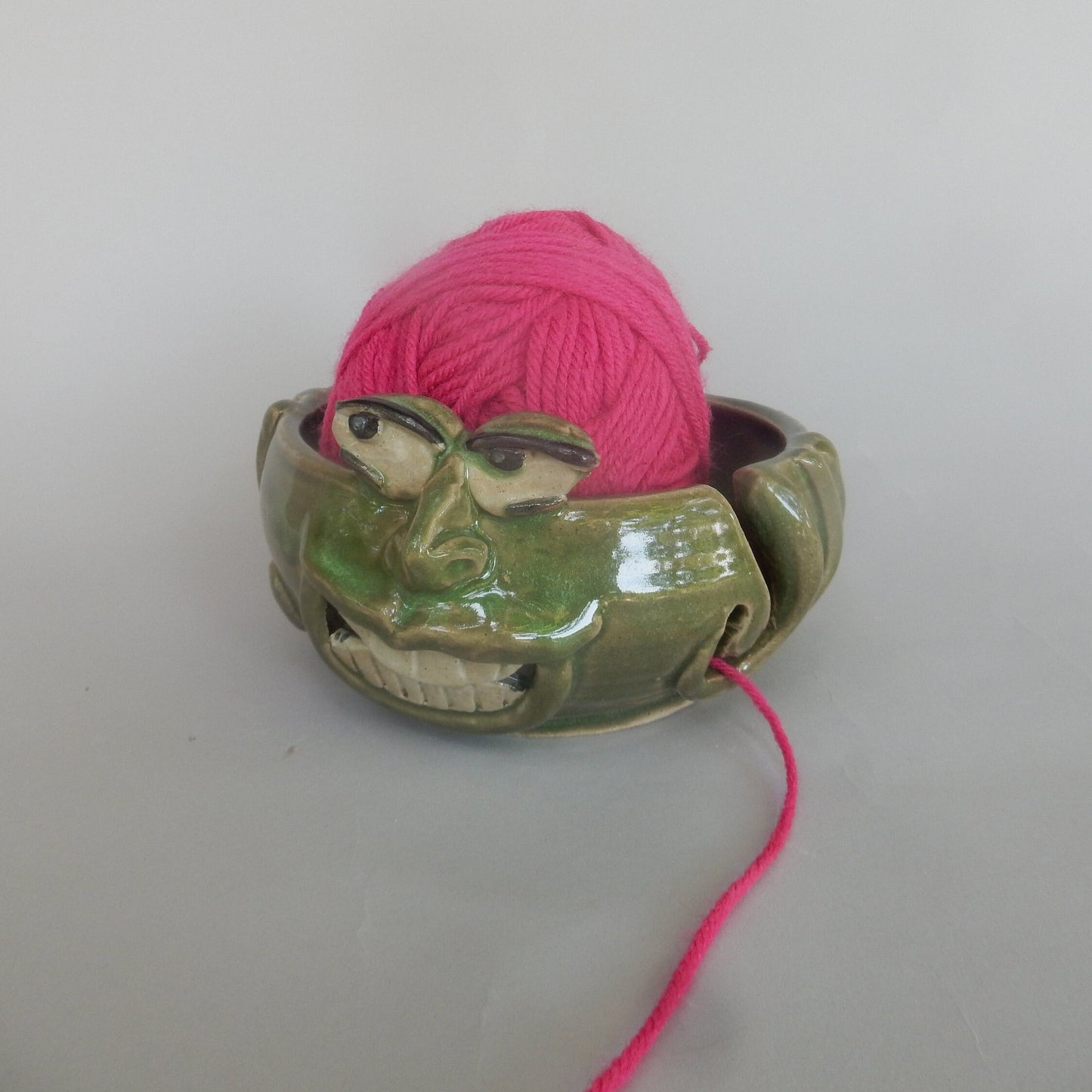 Girl with a Curl Hook Yarn Bowl